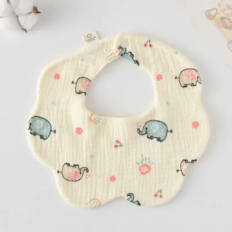 Pink Cotton Neonatal Spit Bag Baby Bib