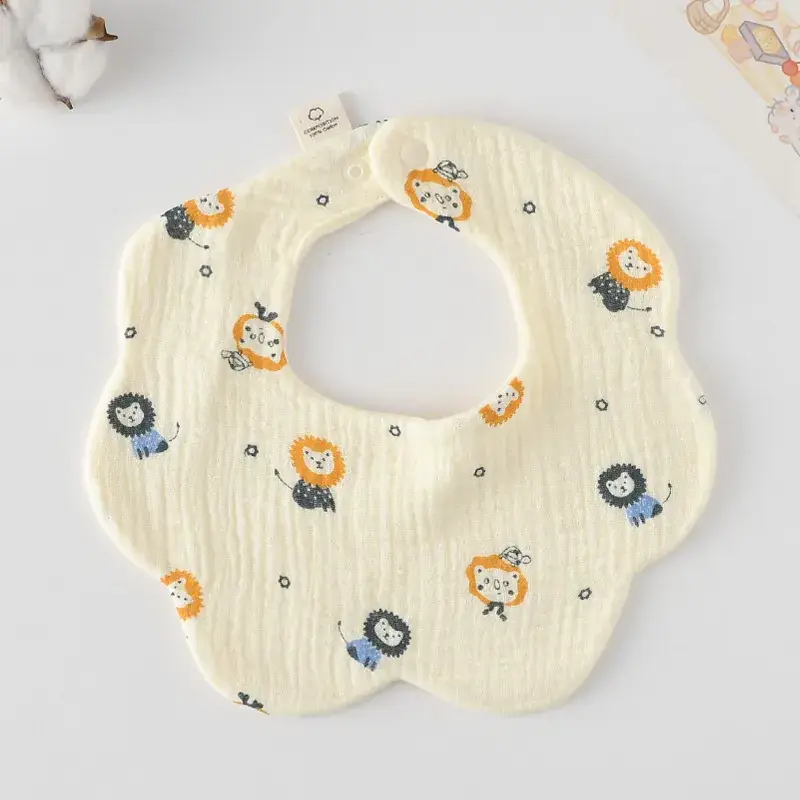 Pink Cotton Neonatal Spit Bag Baby Bib