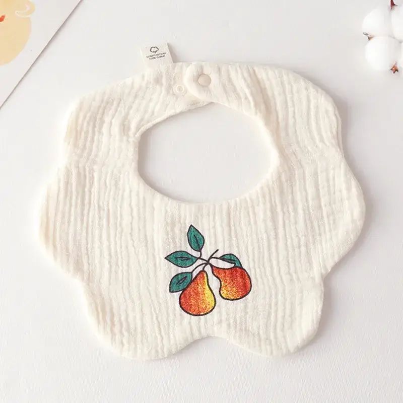Pink Cotton Neonatal Spit Bag Baby Bib