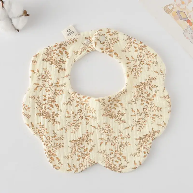 Pink Cotton Neonatal Spit Bag Baby Bib
