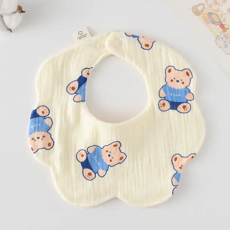 Pink Cotton Neonatal Spit Bag Baby Bib