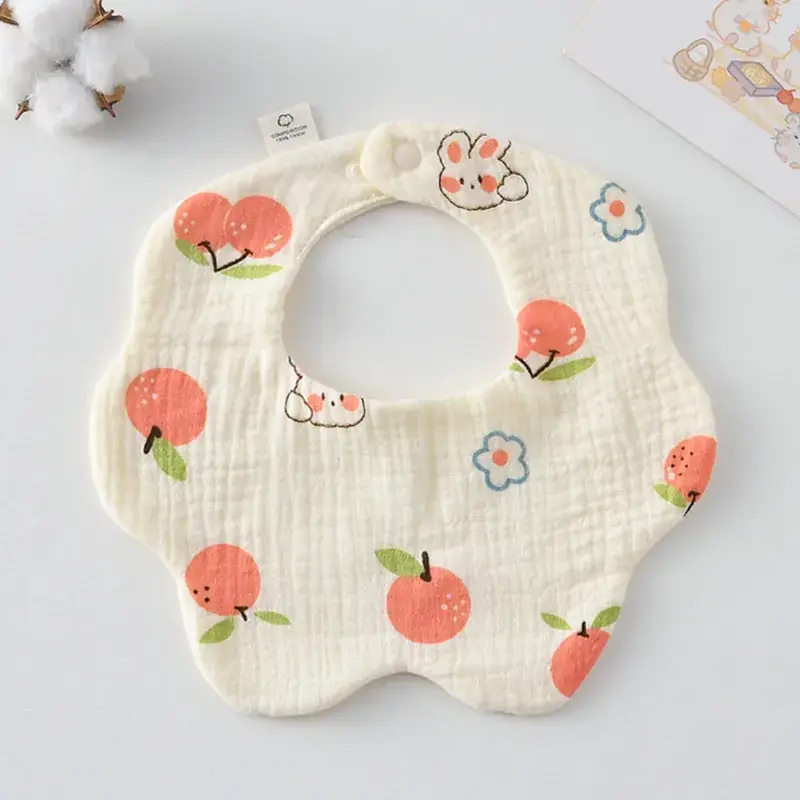 Pink Cotton Neonatal Spit Bag Baby Bib