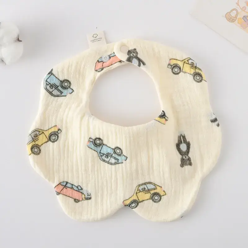 Pink Cotton Neonatal Spit Bag Baby Bib
