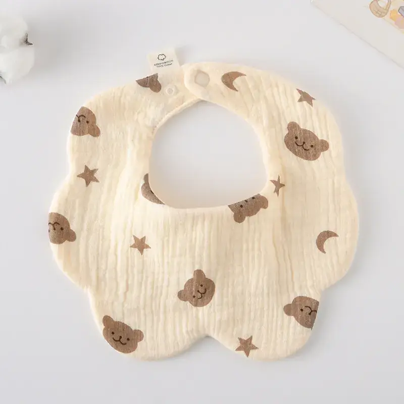 Pink Cotton Neonatal Spit Bag Baby Bib