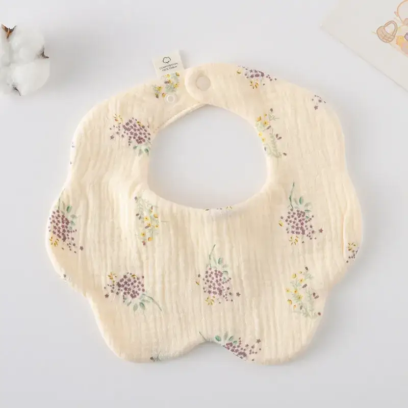 Pink Cotton Neonatal Spit Bag Baby Bib
