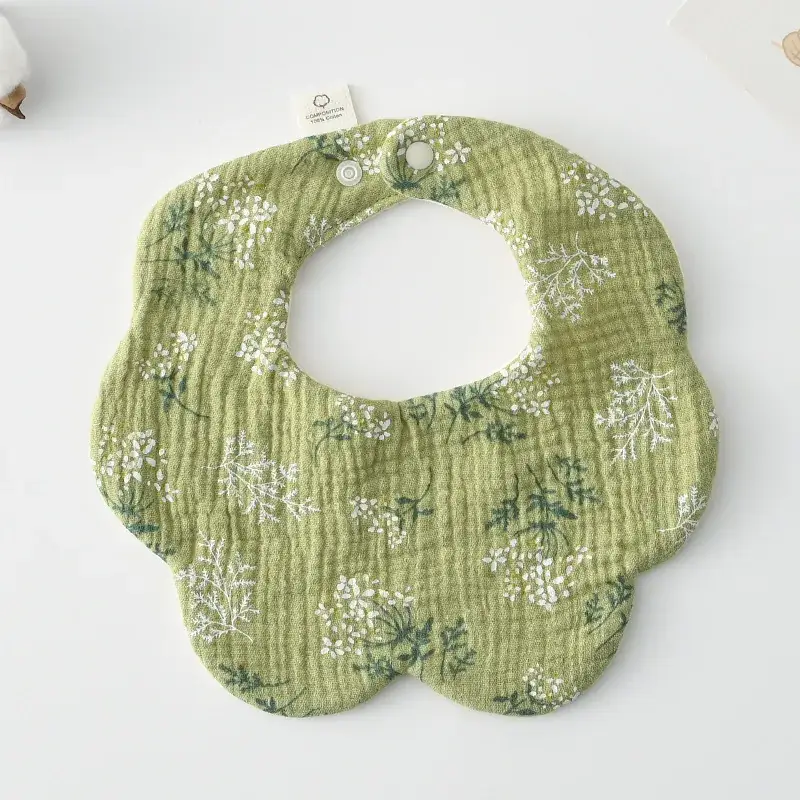 Pink Cotton Neonatal Spit Bag Baby Bib
