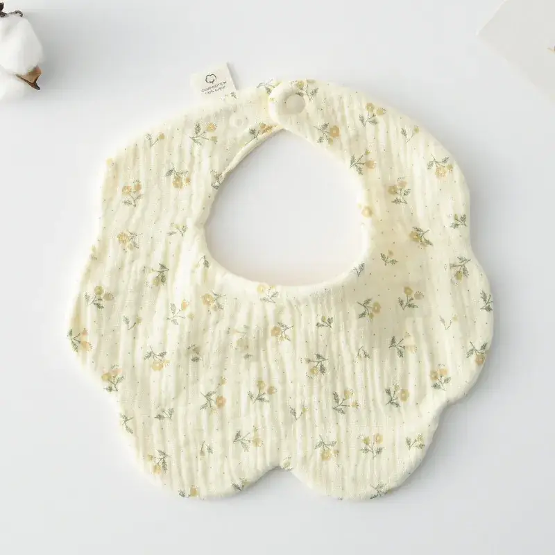 Pink Cotton Neonatal Spit Bag Baby Bib