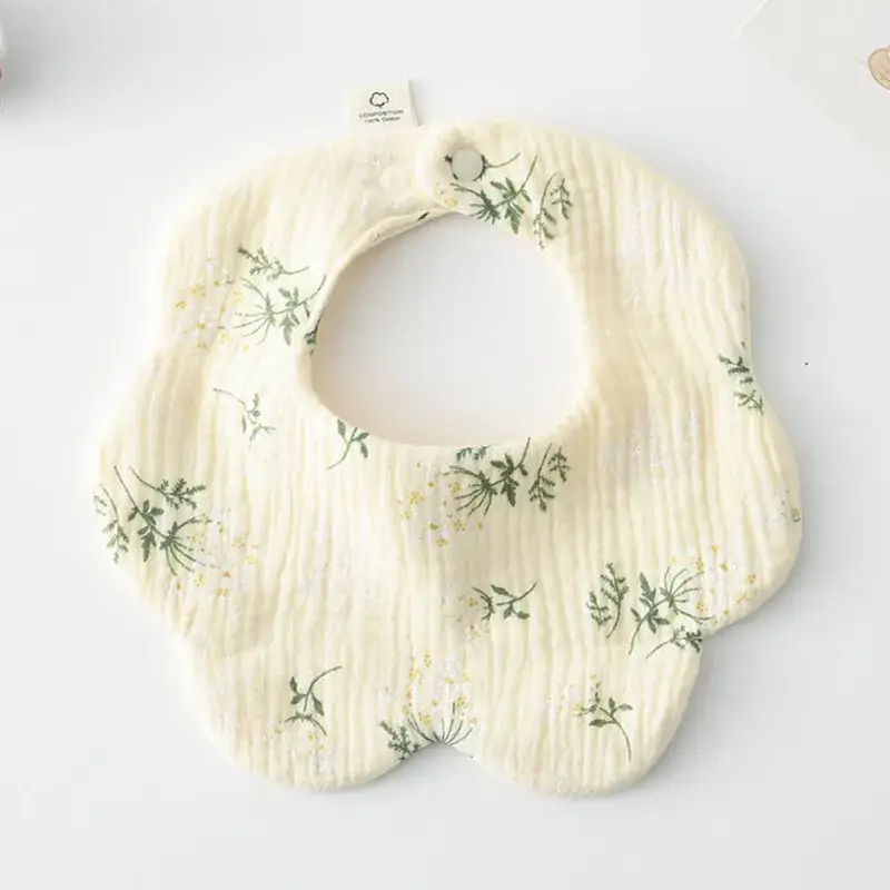 Pink Cotton Neonatal Spit Bag Baby Bib