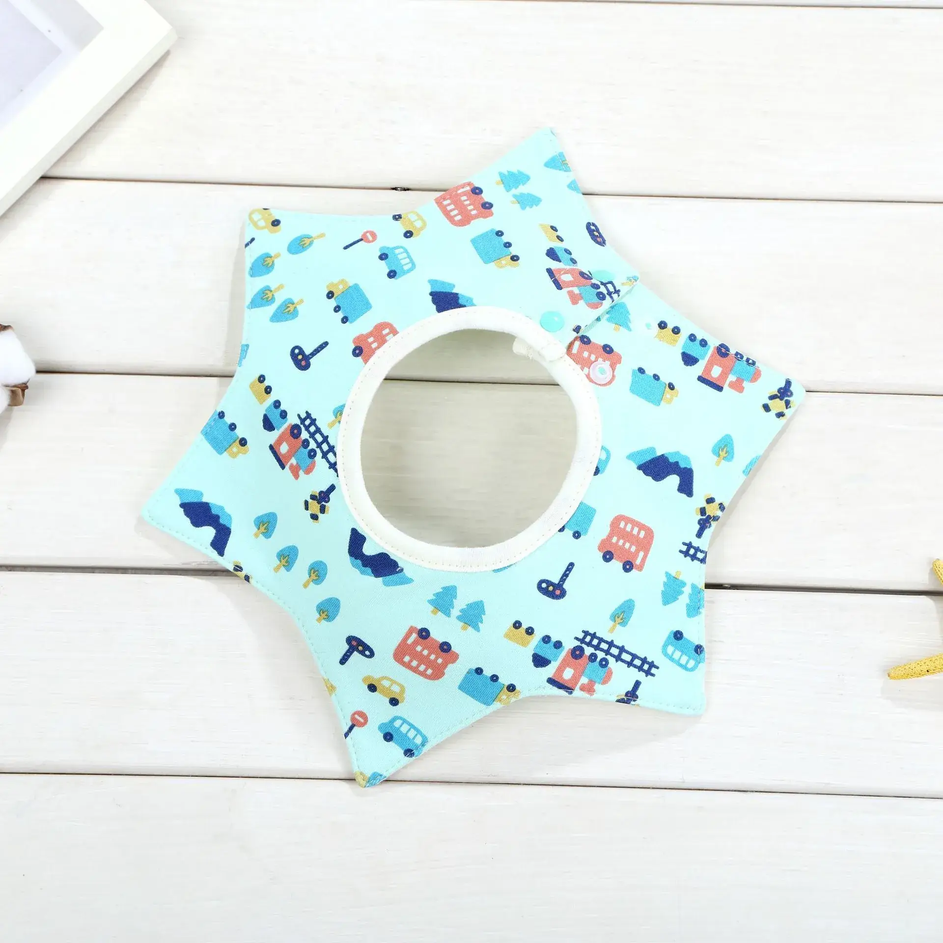 Pink Cotton Neonatal Spit Bag Baby Bib