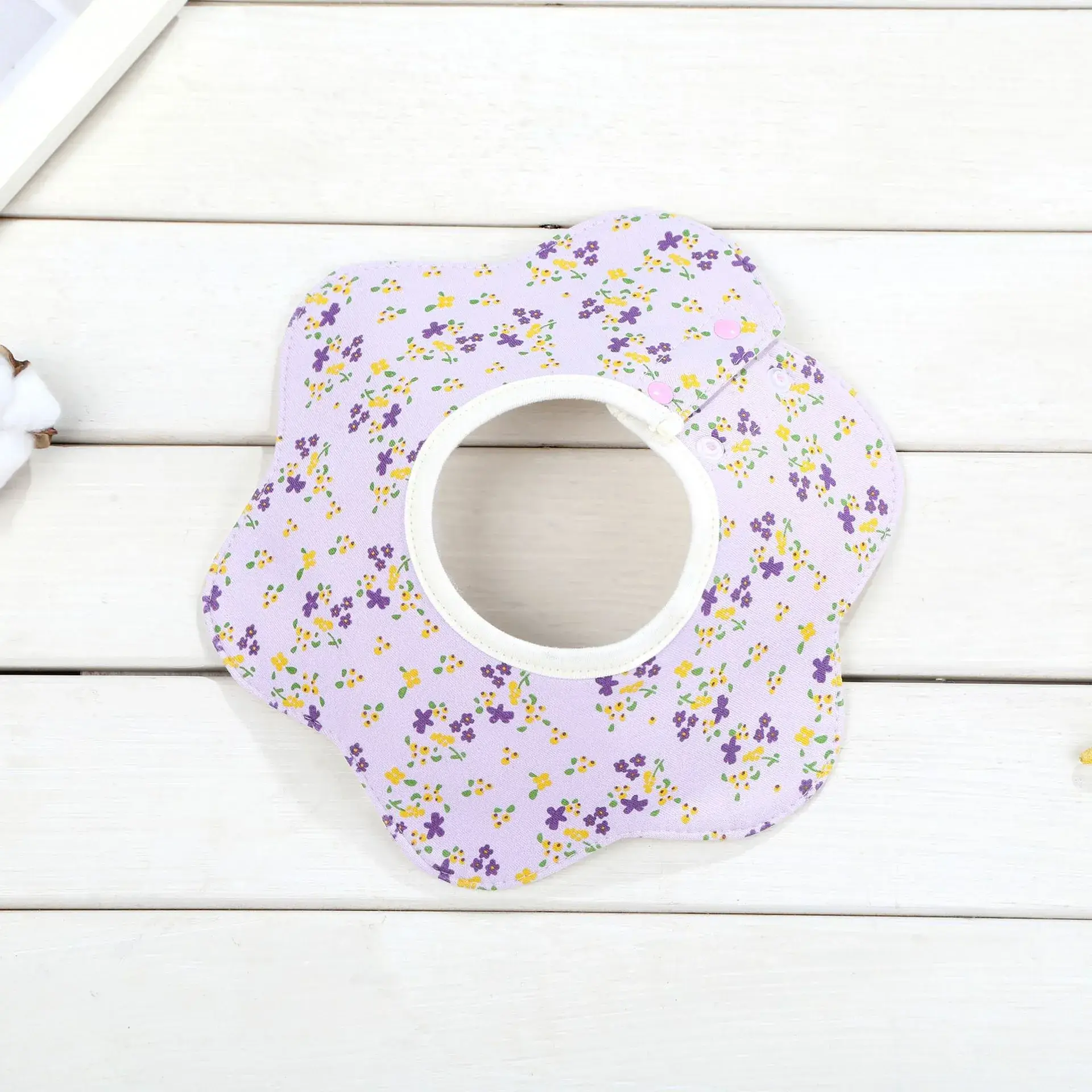 Pink Cotton Neonatal Spit Bag Baby Bib