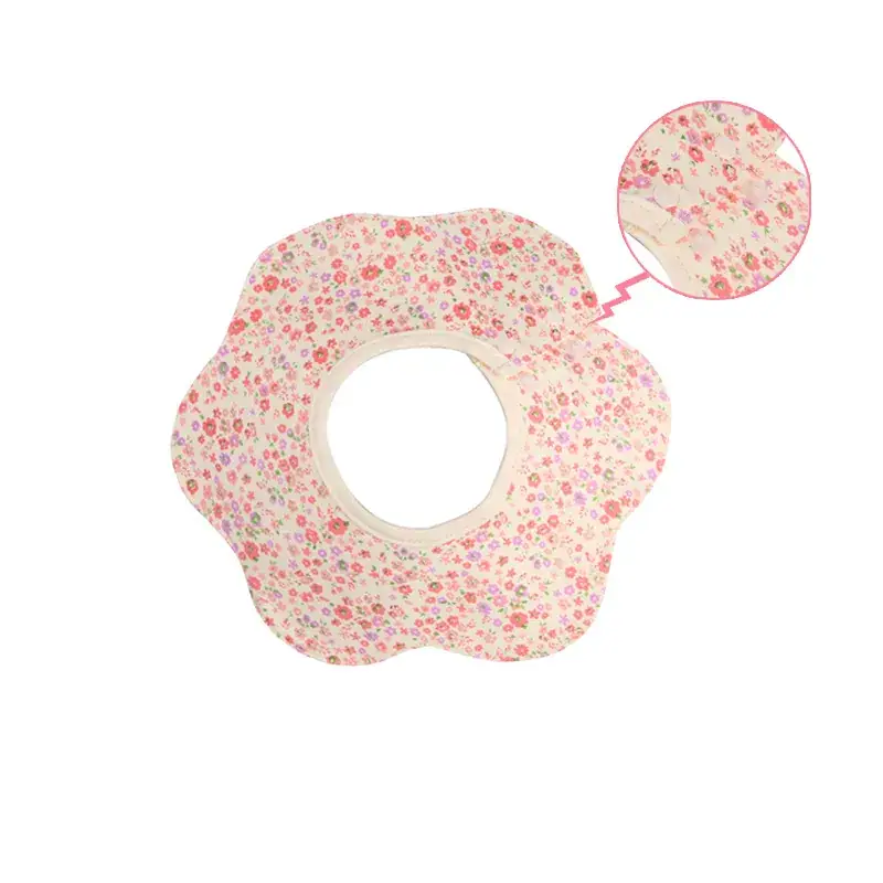 Pink Cotton Neonatal Spit Bag Baby Bib