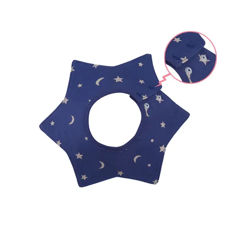 Pink Cotton Neonatal Spit Bag Baby Bib