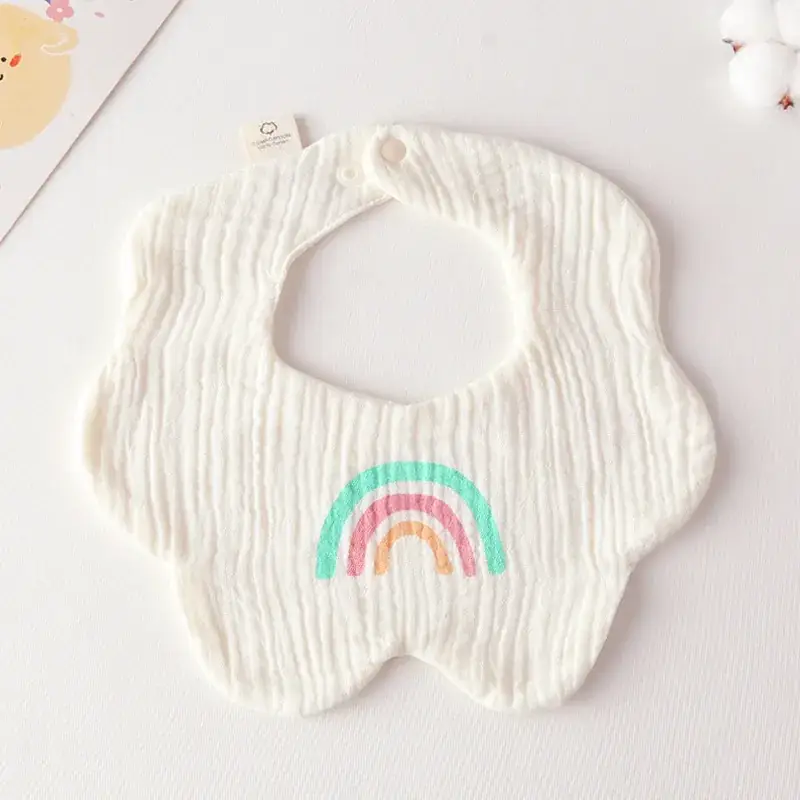 Pink Cotton Neonatal Spit Bag Baby Bib