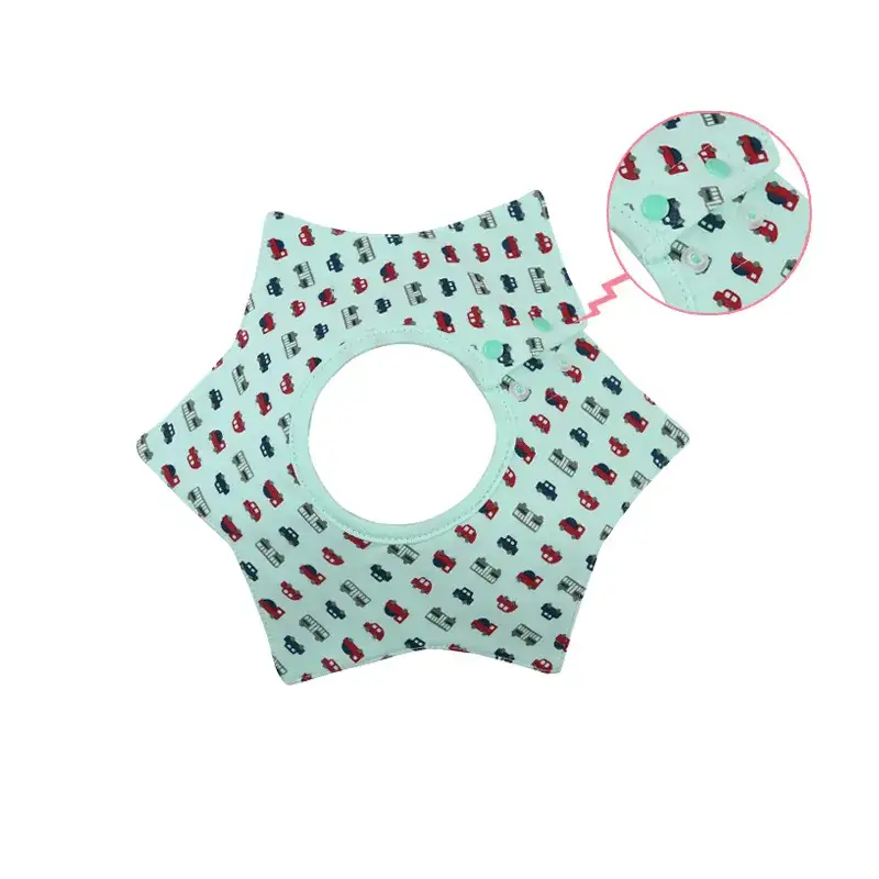 Pink Cotton Neonatal Spit Bag Baby Bib