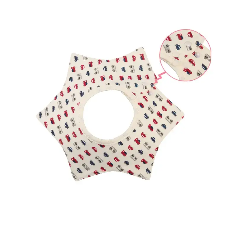 Pink Cotton Neonatal Spit Bag Baby Bib