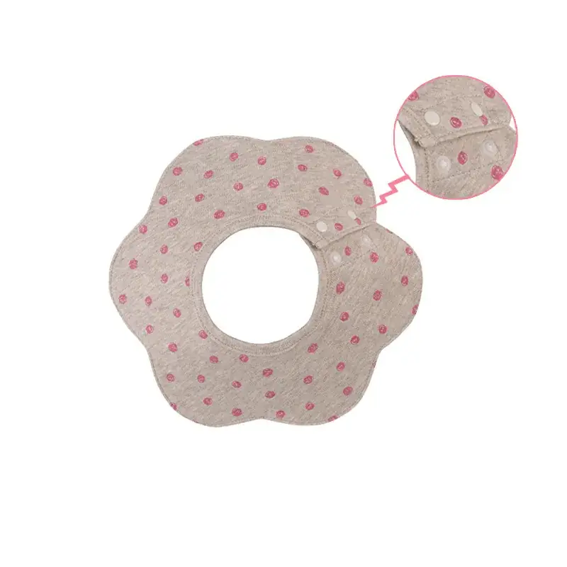 Pink Cotton Neonatal Spit Bag Baby Bib