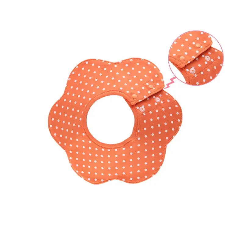 Pink Cotton Neonatal Spit Bag Baby Bib