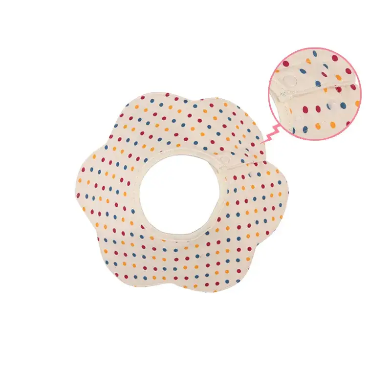 Pink Cotton Neonatal Spit Bag Baby Bib
