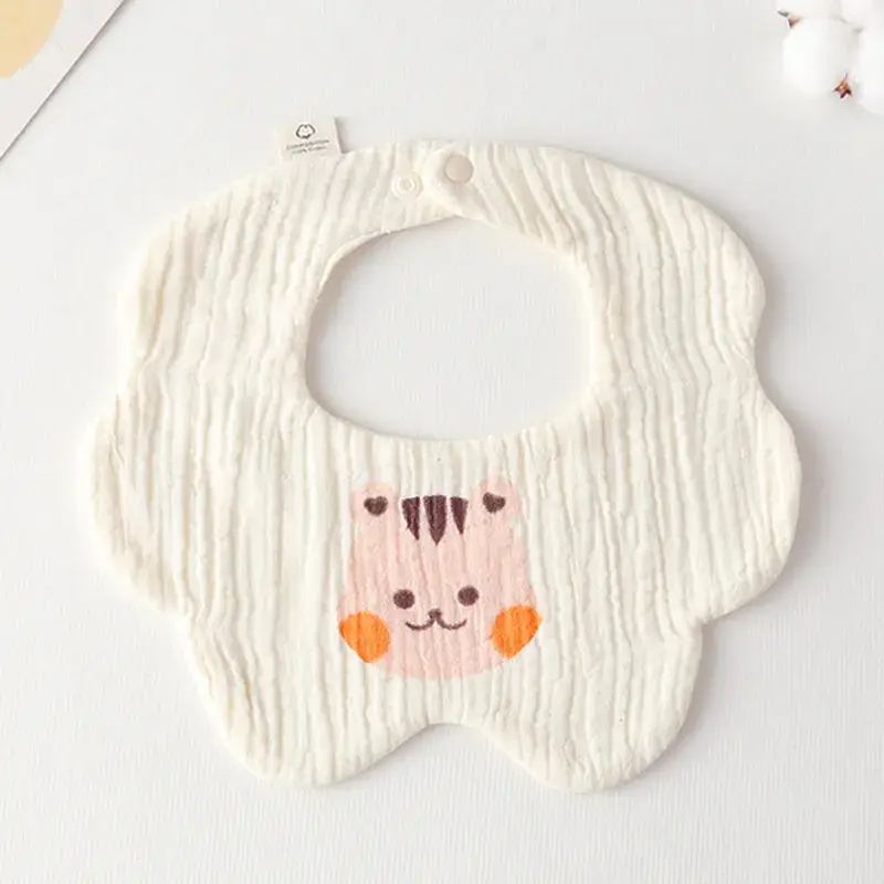 Pink Cotton Neonatal Spit Bag Baby Bib