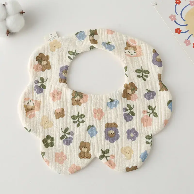 Pink Cotton Neonatal Spit Bag Baby Bib