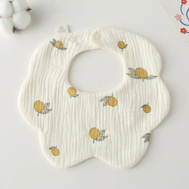 Pink Cotton Neonatal Spit Bag Baby Bib