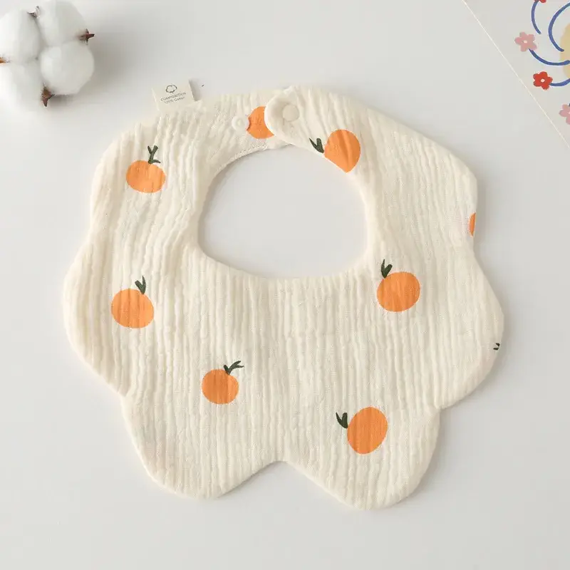 Pink Cotton Neonatal Spit Bag Baby Bib