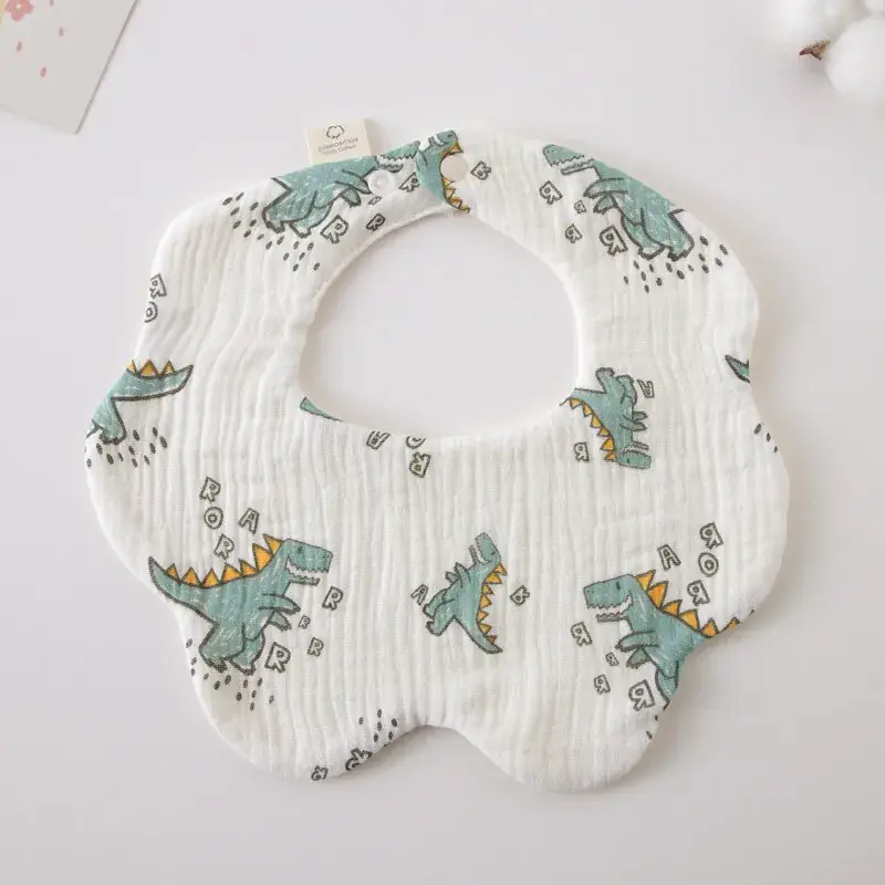 Pink Cotton Neonatal Spit Bag Baby Bib