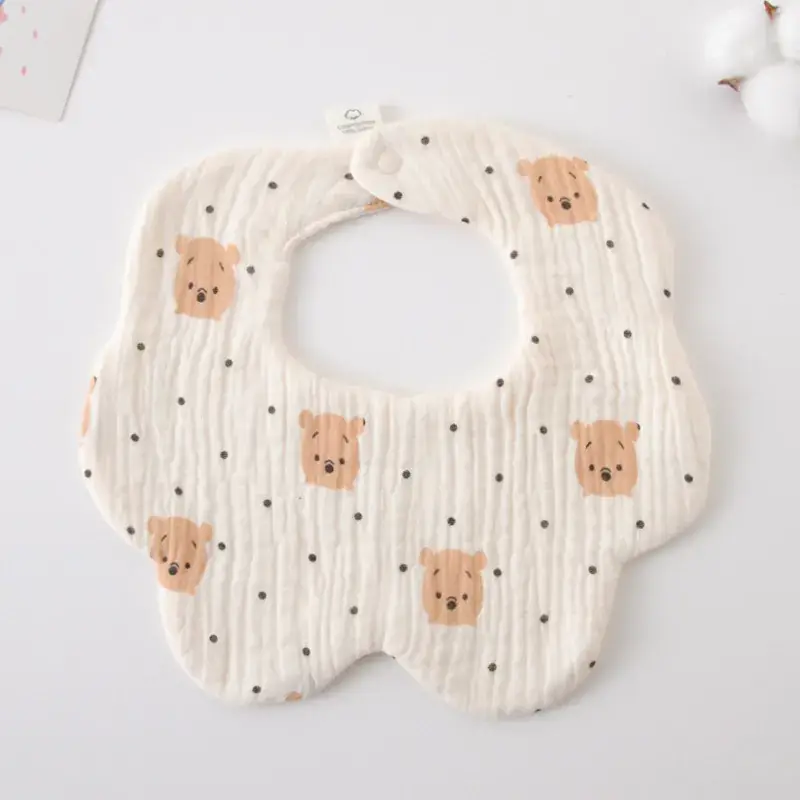Pink Cotton Neonatal Spit Bag Baby Bib