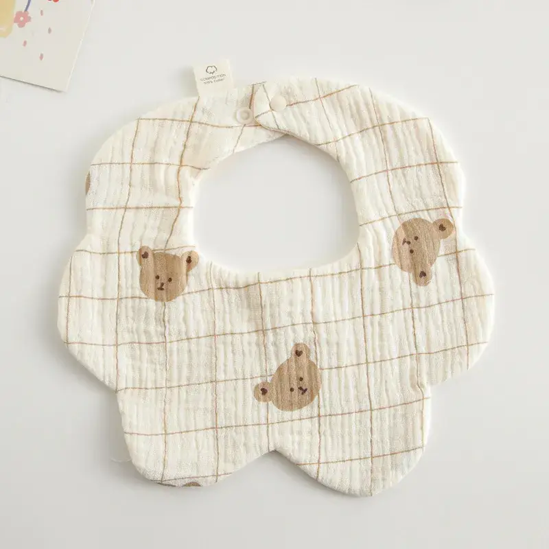 Pink Cotton Neonatal Spit Bag Baby Bib