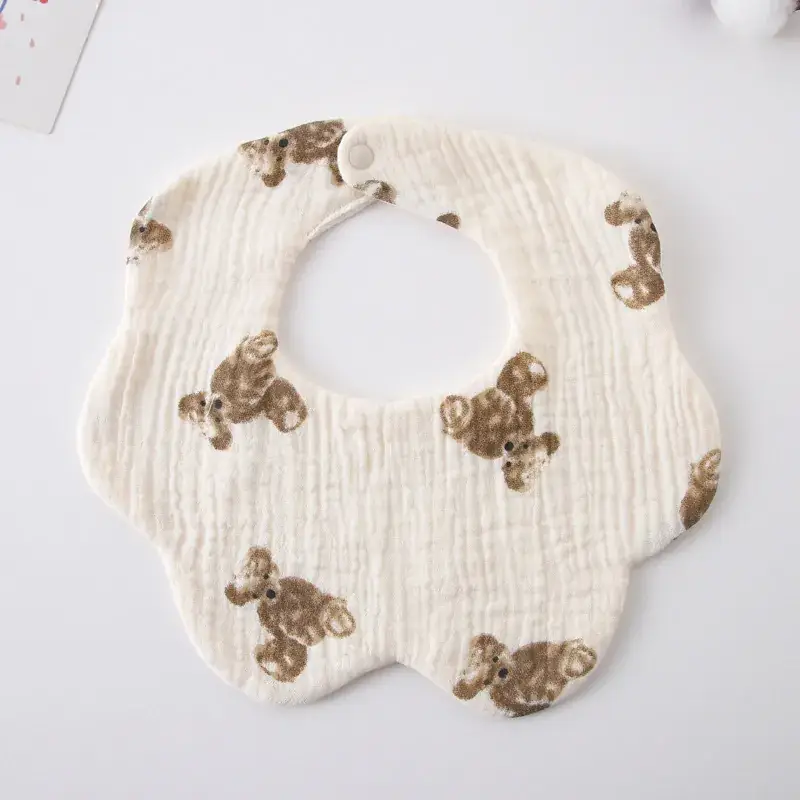 Pink Cotton Neonatal Spit Bag Baby Bib