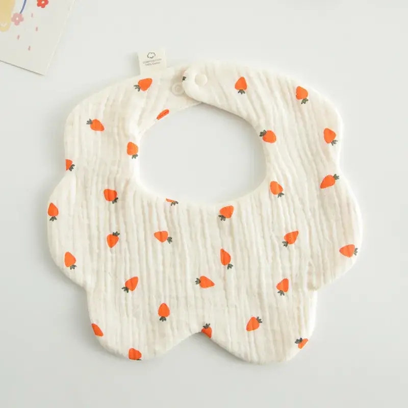 Pink Cotton Neonatal Spit Bag Baby Bib