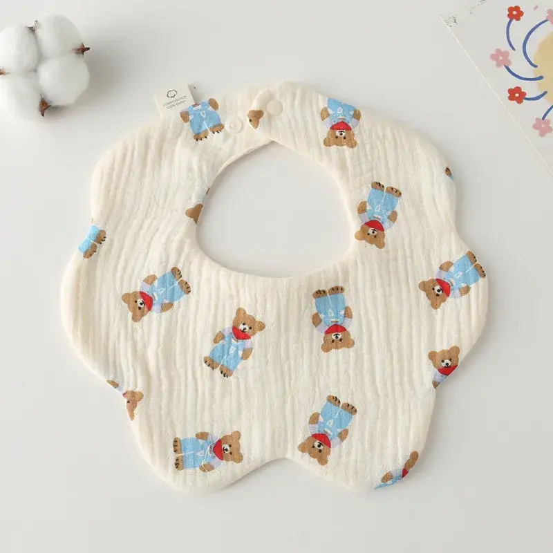 Pink Cotton Neonatal Spit Bag Baby Bib