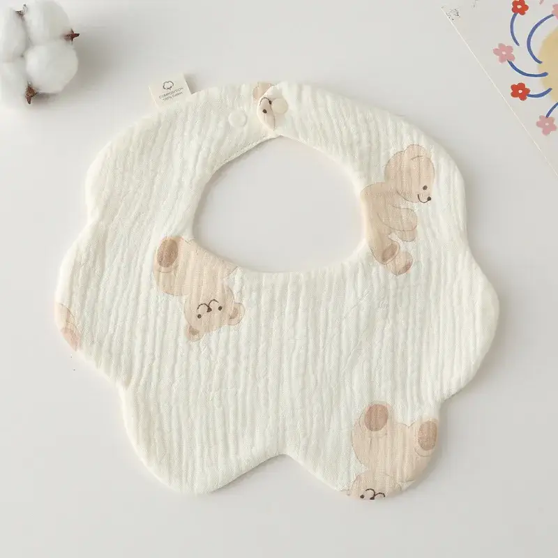 Pink Cotton Neonatal Spit Bag Baby Bib