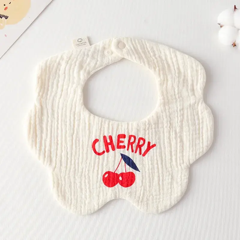 Pink Cotton Neonatal Spit Bag Baby Bib