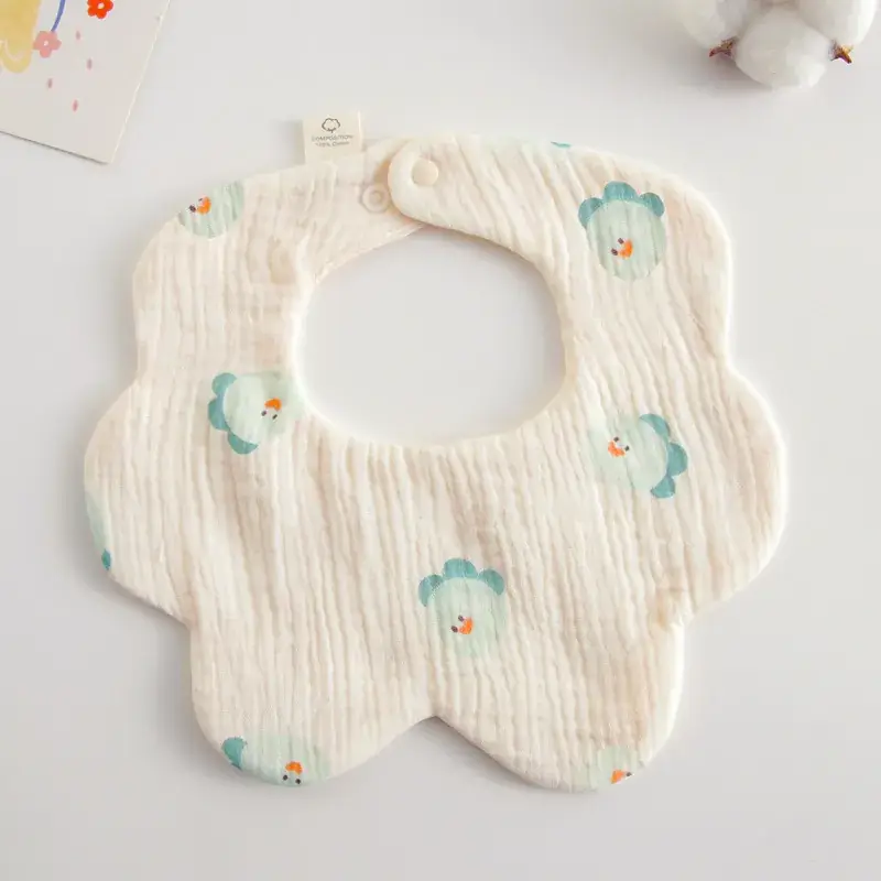 Pink Cotton Neonatal Spit Bag Baby Bib