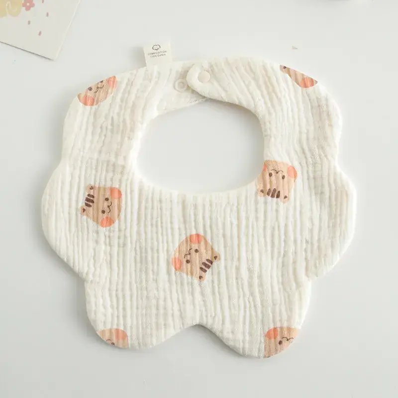 Pink Cotton Neonatal Spit Bag Baby Bib
