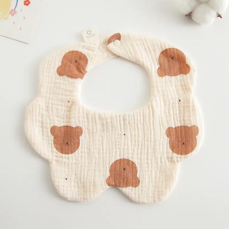 Pink Cotton Neonatal Spit Bag Baby Bib