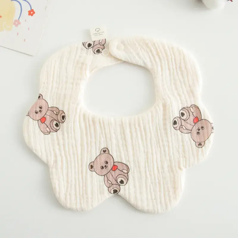 Pink Cotton Neonatal Spit Bag Baby Bib