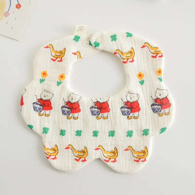 Pink Cotton Neonatal Spit Bag Baby Bib