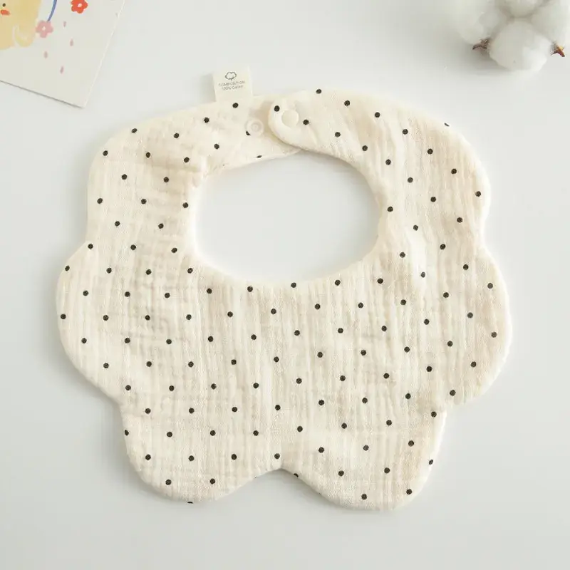 Pink Cotton Neonatal Spit Bag Baby Bib