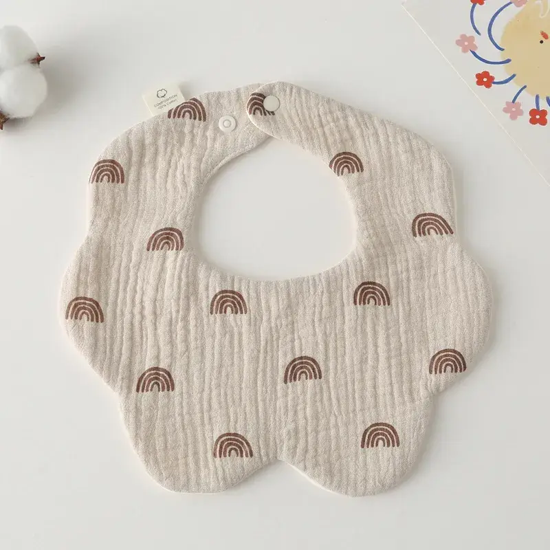 Pink Cotton Neonatal Spit Bag Baby Bib