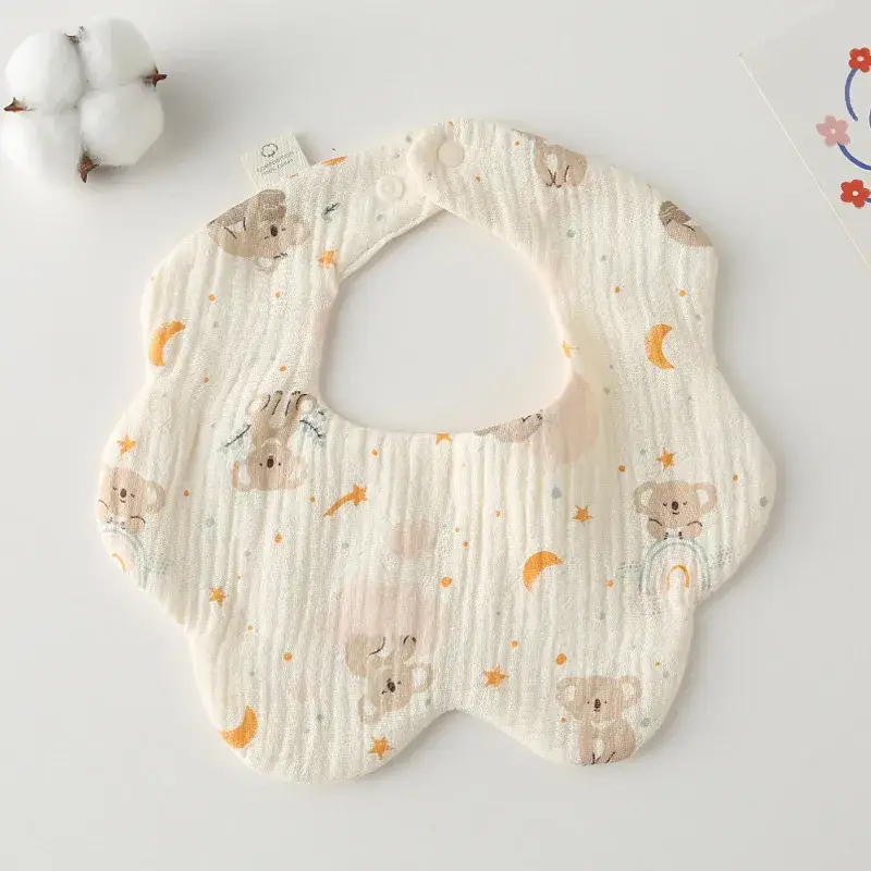 Pink Cotton Neonatal Spit Bag Baby Bib