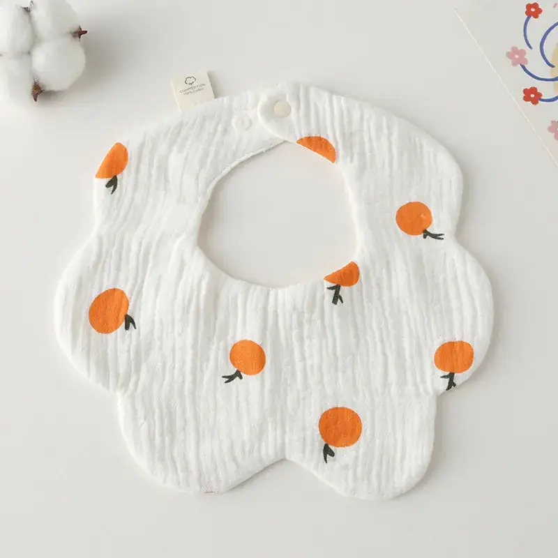 Pink Cotton Neonatal Spit Bag Baby Bib