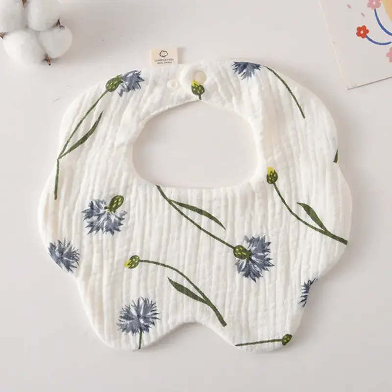 Pink Cotton Neonatal Spit Bag Baby Bib