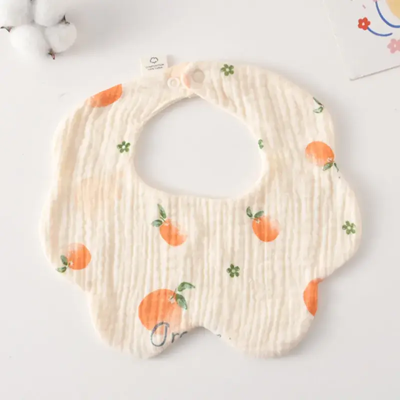 Pink Cotton Neonatal Spit Bag Baby Bib