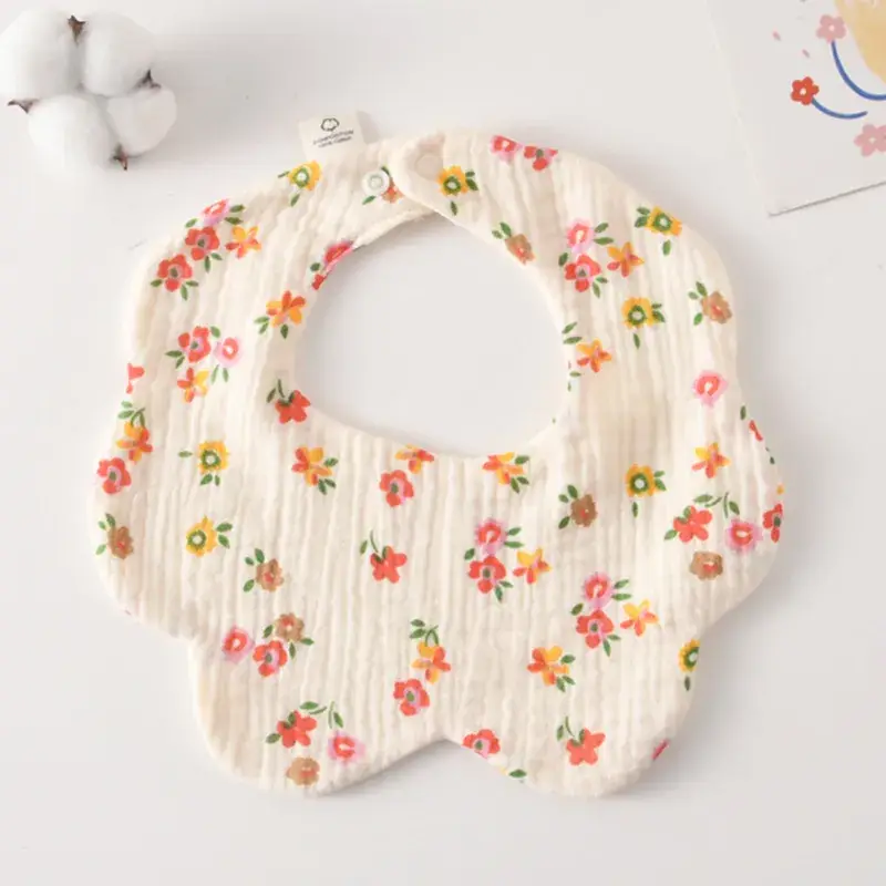 Pink Cotton Neonatal Spit Bag Baby Bib