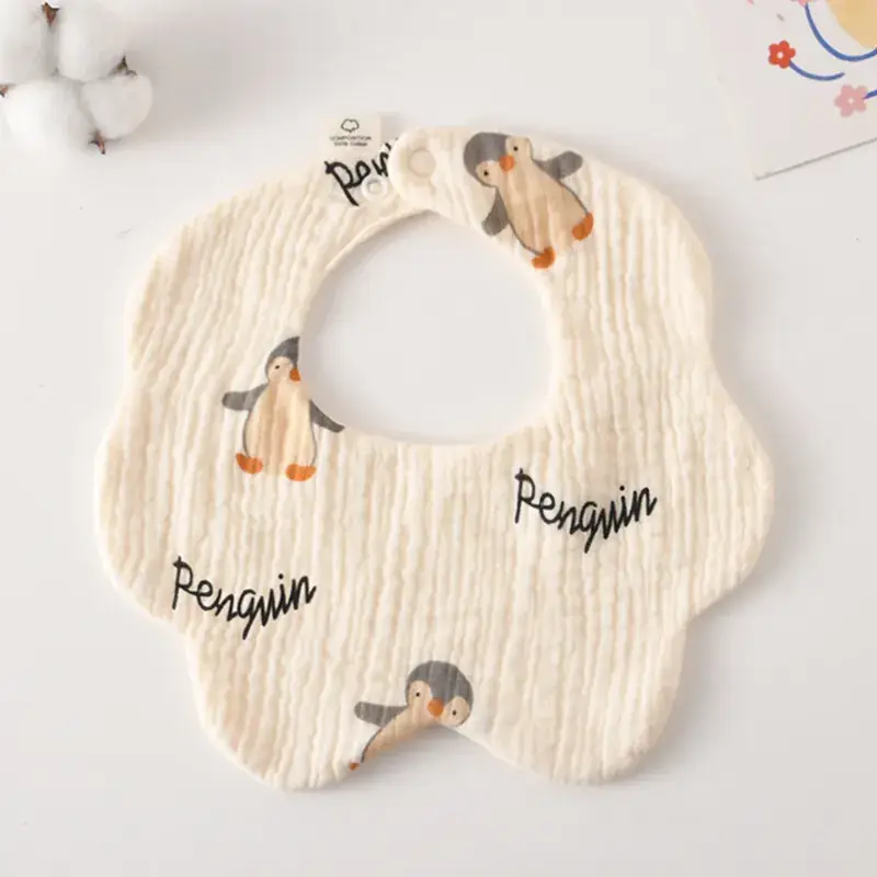 Pink Cotton Neonatal Spit Bag Baby Bib