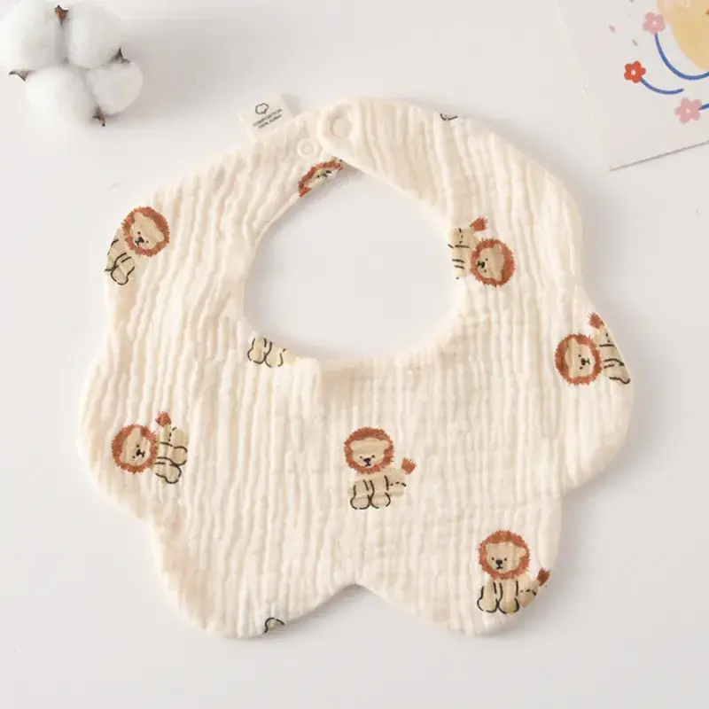 Pink Cotton Neonatal Spit Bag Baby Bib