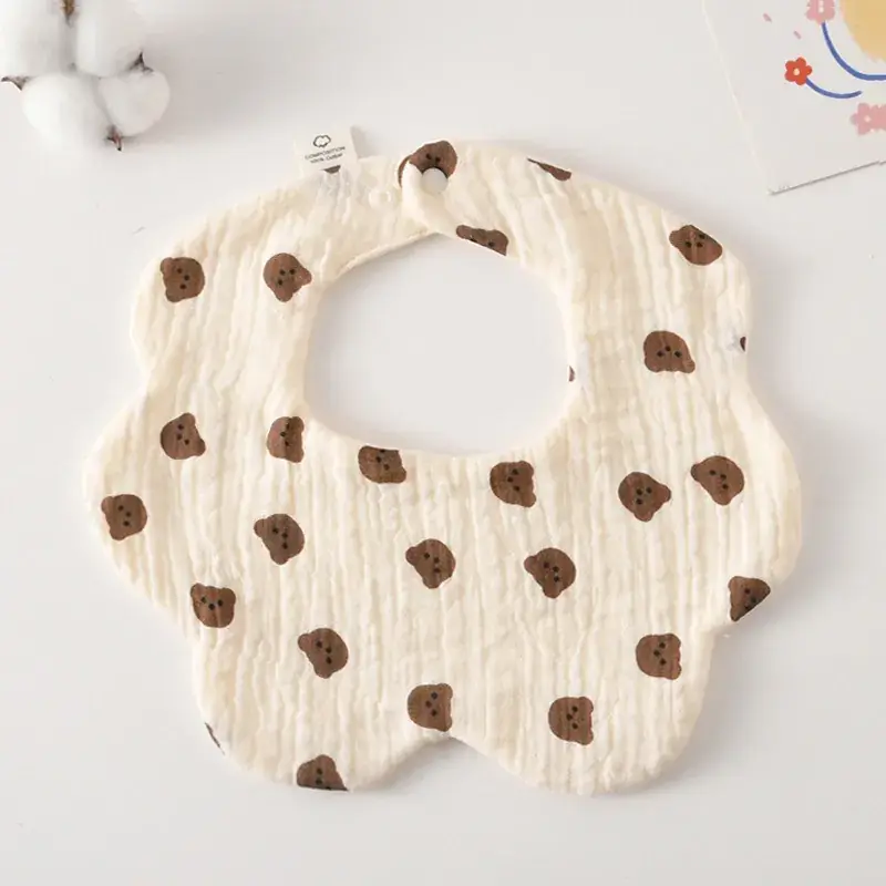 Pink Cotton Neonatal Spit Bag Baby Bib