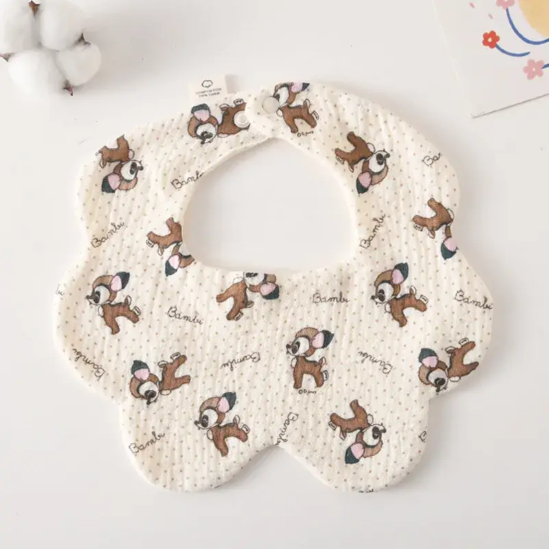 Pink Cotton Neonatal Spit Bag Baby Bib
